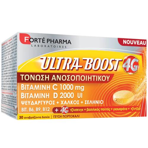 Forte Pharma Ultra Boost 4G Immunity Booster Συμπλήρωμα Διατροφής για την Ενίσχυση του Ανοσοποιητικού 30 Effer.tabs
